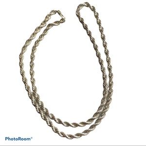 Stainless Steel Rope Chain Necklace 29 inch